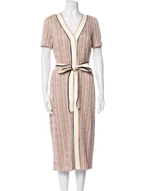 Ramy Brook Striped Midi Length Dress