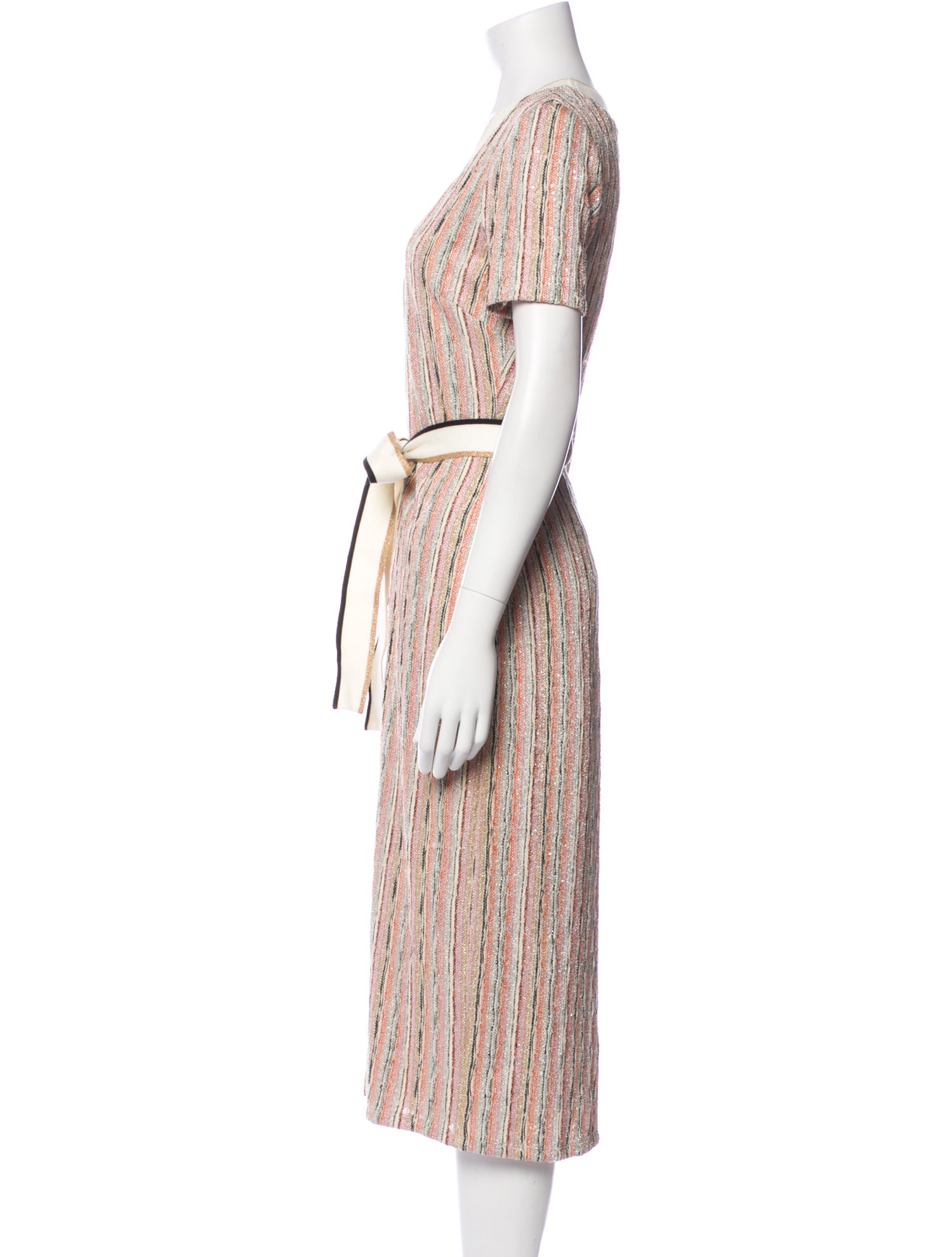 Ramy Brook Striped Midi Length Dress