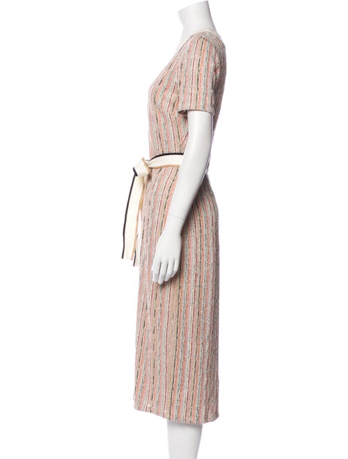 Ramy Brook Striped Midi Length Dress