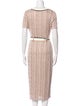 Ramy Brook Striped Midi Length Dress