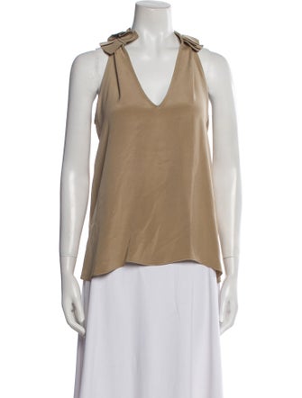 Ramy Brook Silk V-Neck Blouse