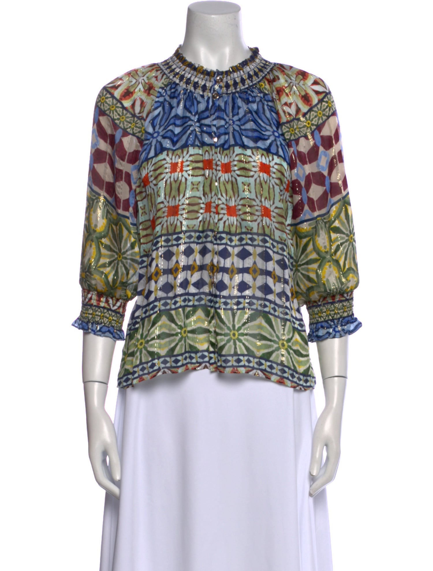 Ramy Brook Silk Printed Blouse