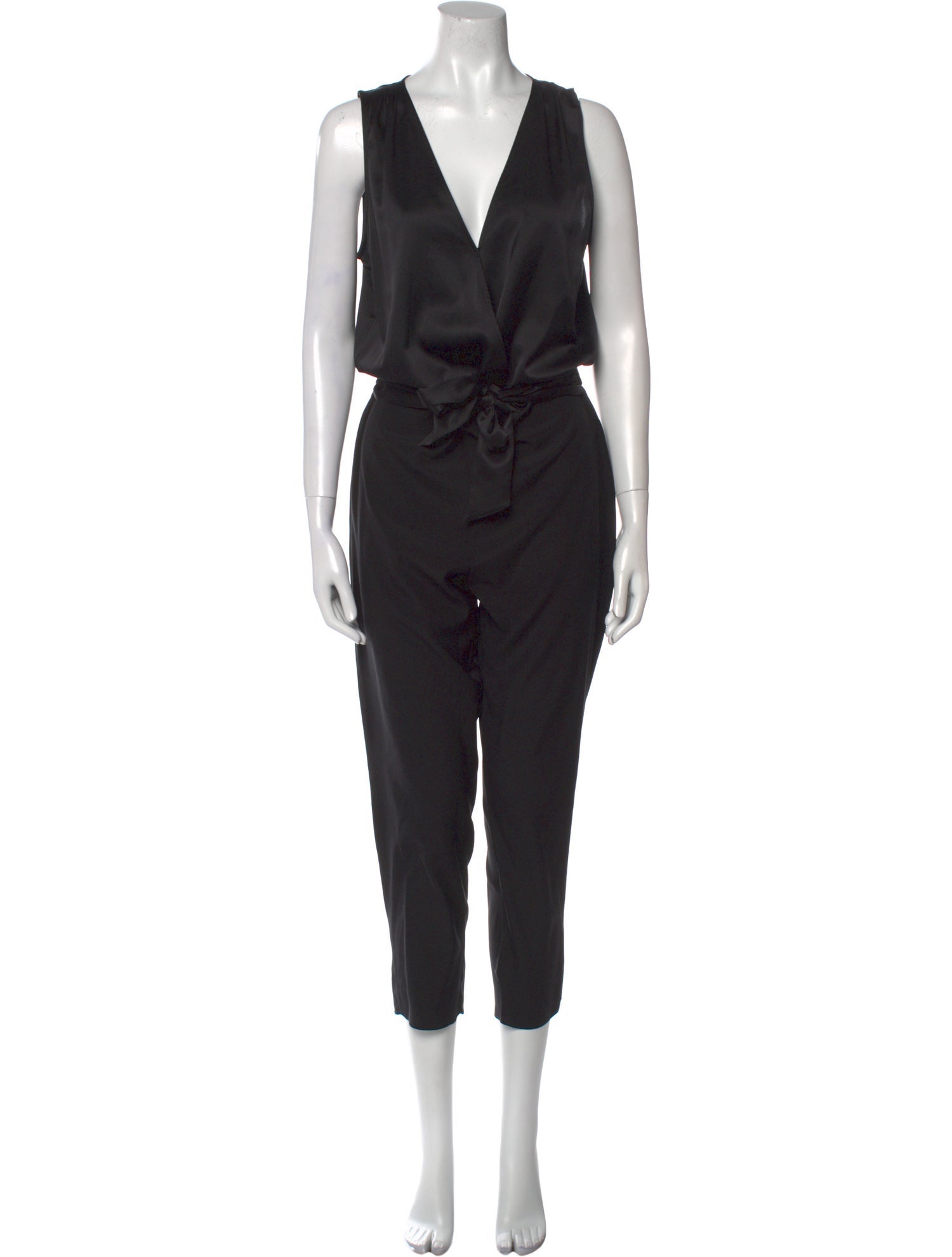 Ramy Brook Silk Plunge Neckline Jumpsuit