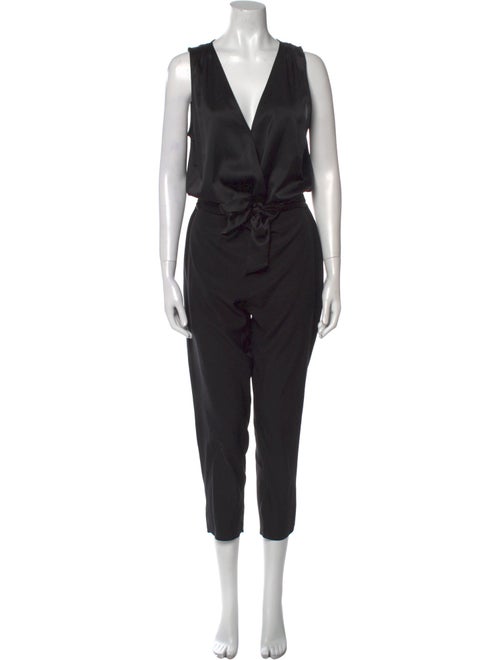 Ramy Brook Silk Plunge Neckline Jumpsuit