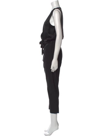 Ramy Brook Silk Plunge Neckline Jumpsuit