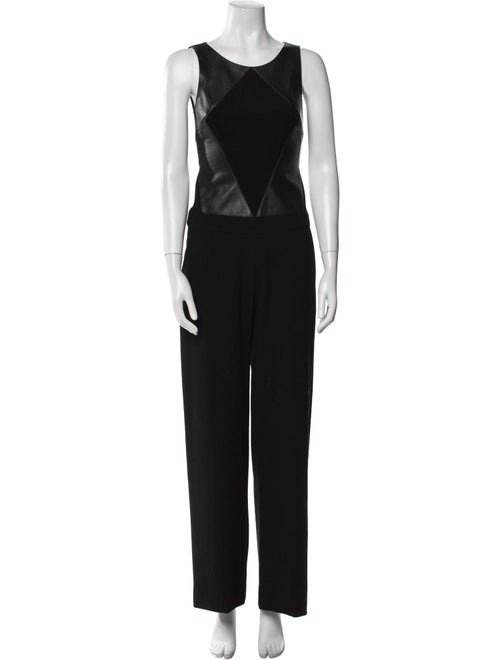 Ramy Brook Suede Scoop Neck Jumpsuit