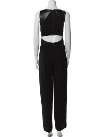 Ramy Brook Suede Scoop Neck Jumpsuit