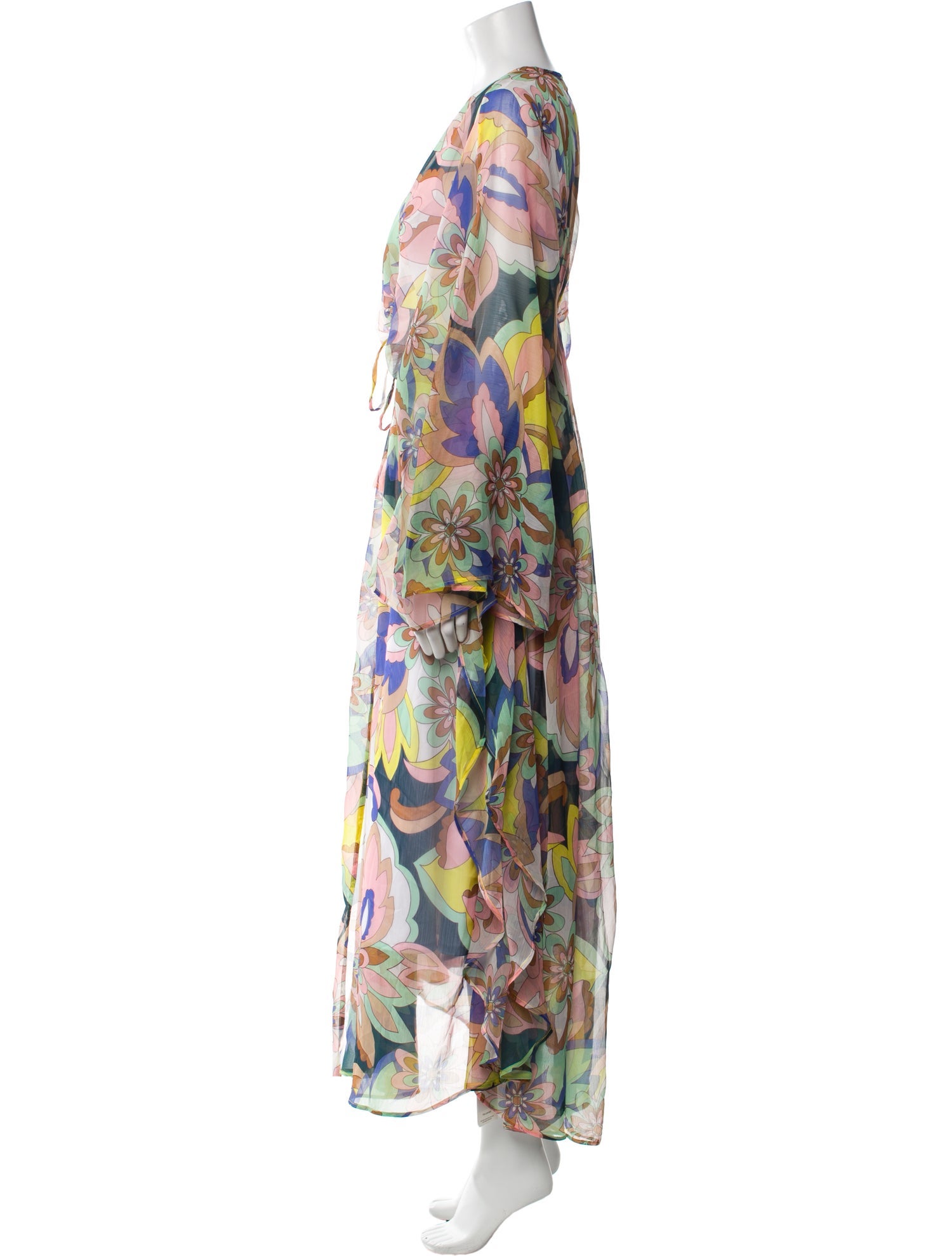 Ramy Brook Floral Print Trench Coat