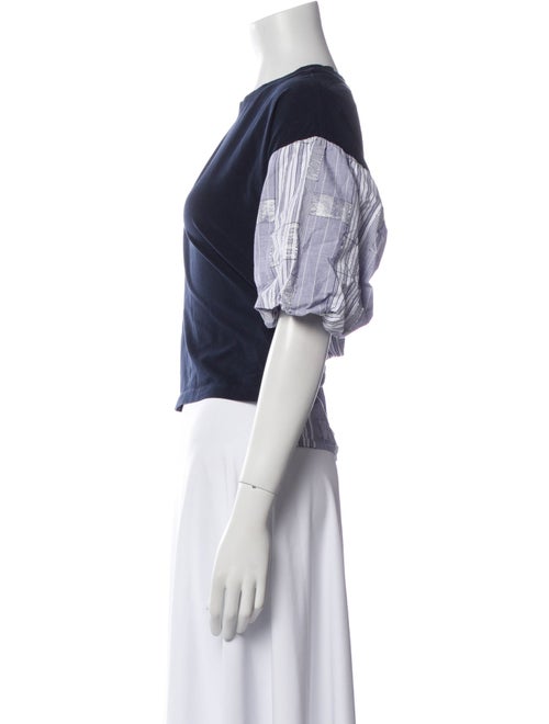 Ramy Brook Crew Neck Short Sleeve Crop Top