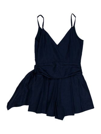 Ramy Brook Linen V-Neck Romper