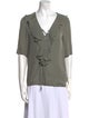 Ramy Brook Silk V-Neck Blouse