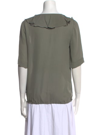 Ramy Brook Silk V-Neck Blouse