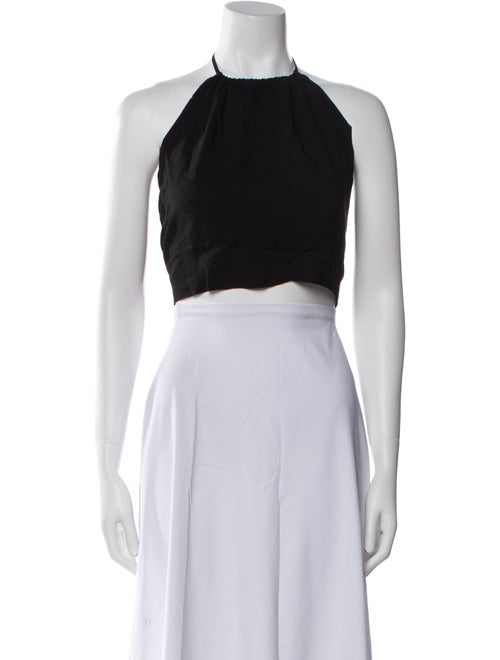 Ramy Brook Halterneck Sleeveless Crop Top