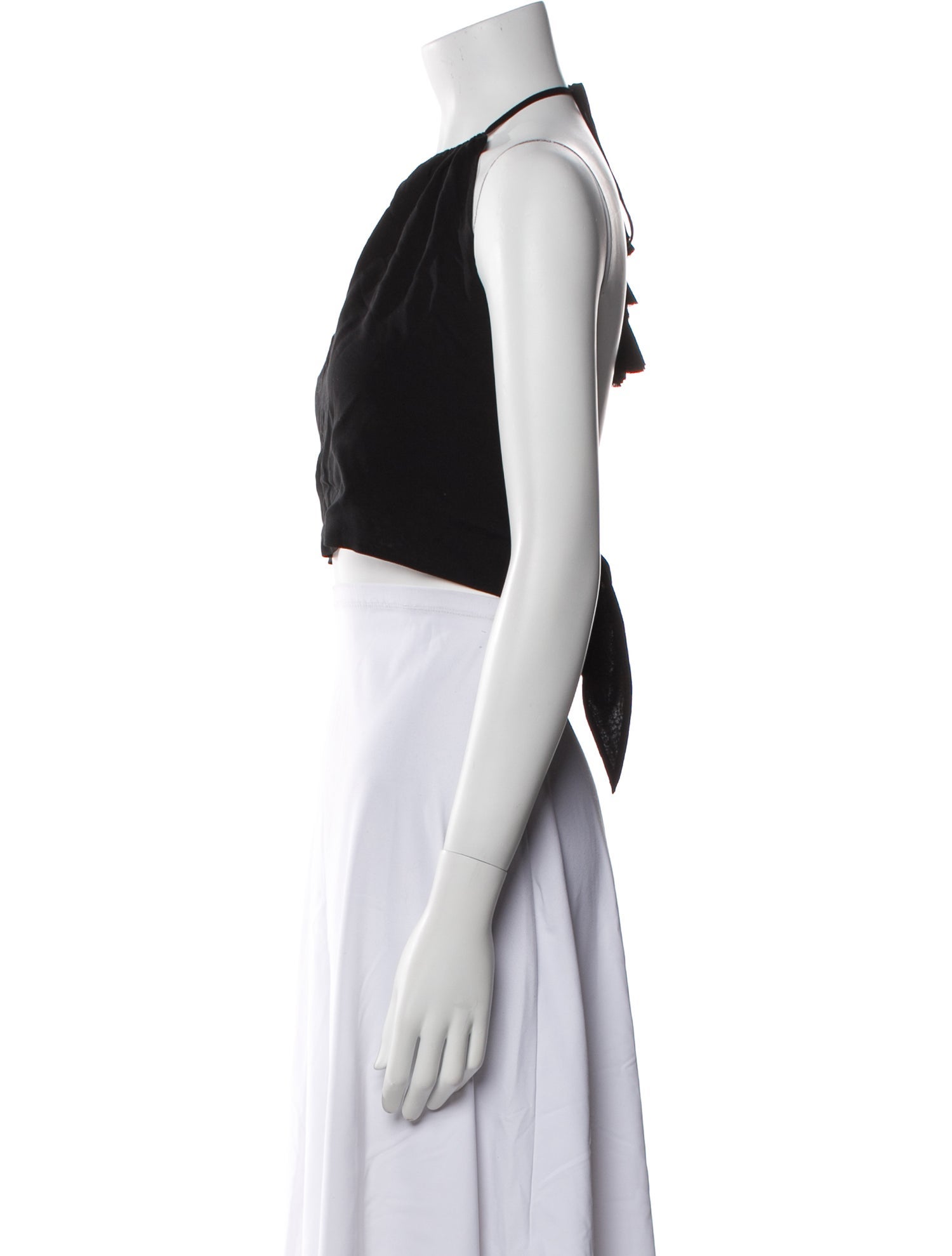 Ramy Brook Halterneck Sleeveless Crop Top
