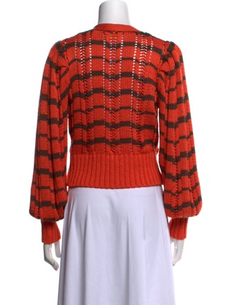 Ramy Brook Printed V-Neck Sweater