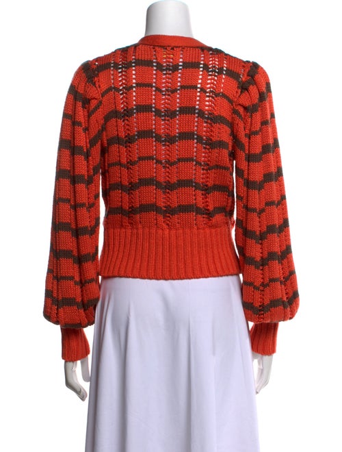 Ramy Brook Printed V-Neck Sweater