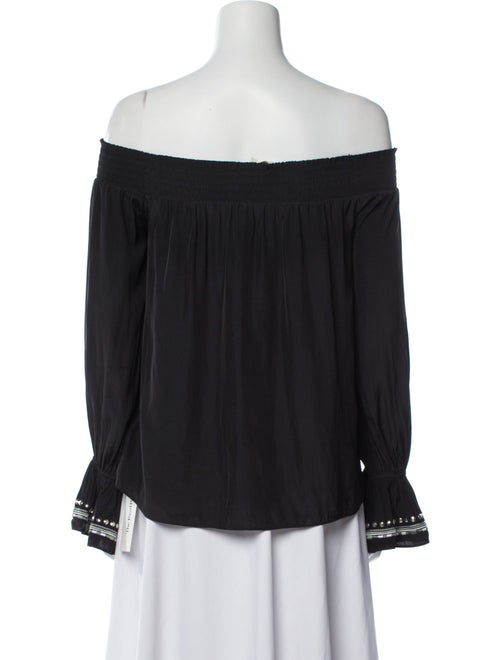 Ramy Brook Off-The-Shoulder Long Sleeve Blouse