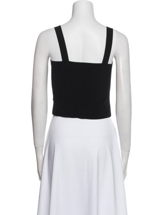 Ramy Brook Square Neckline Sleeveless Crop Top