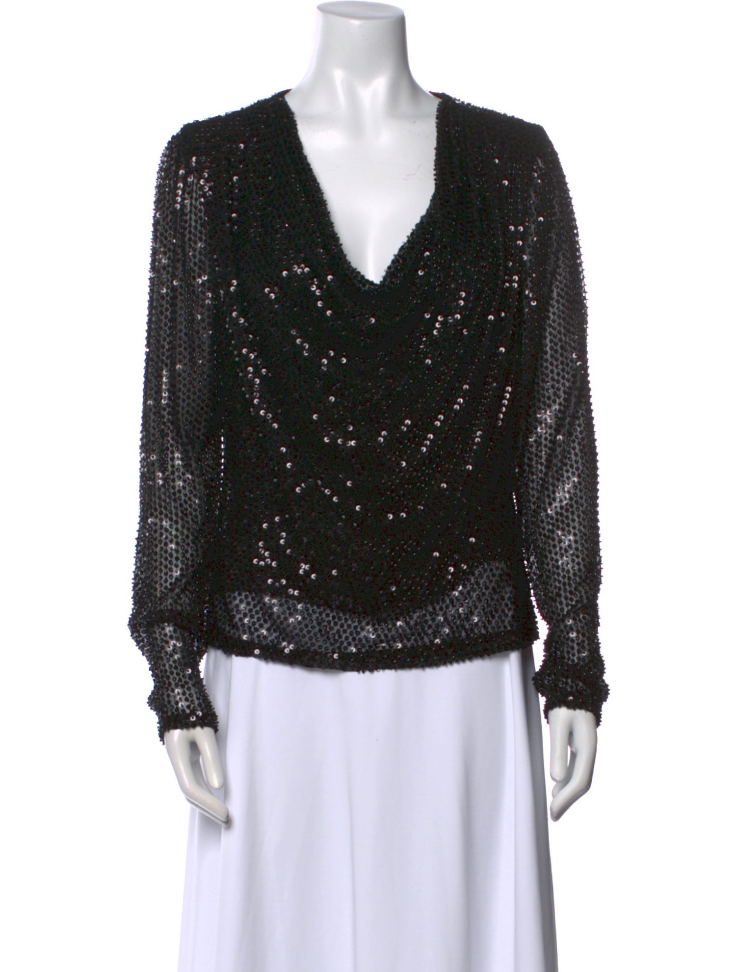 Ramy Brook Cowl Neck Long Sleeve Blouse w/ Tags