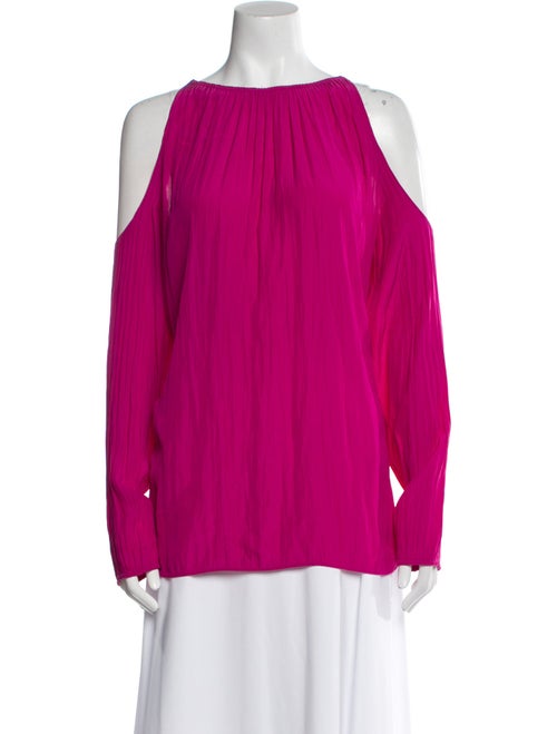 Ramy Brook Bateau Neckline Long Sleeve Blouse