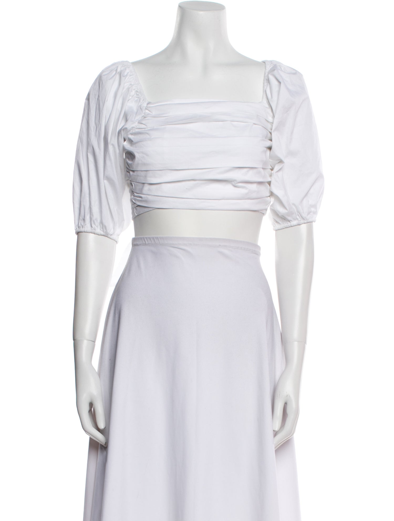 Ramy Brook Striped Square Neckline Crop Top