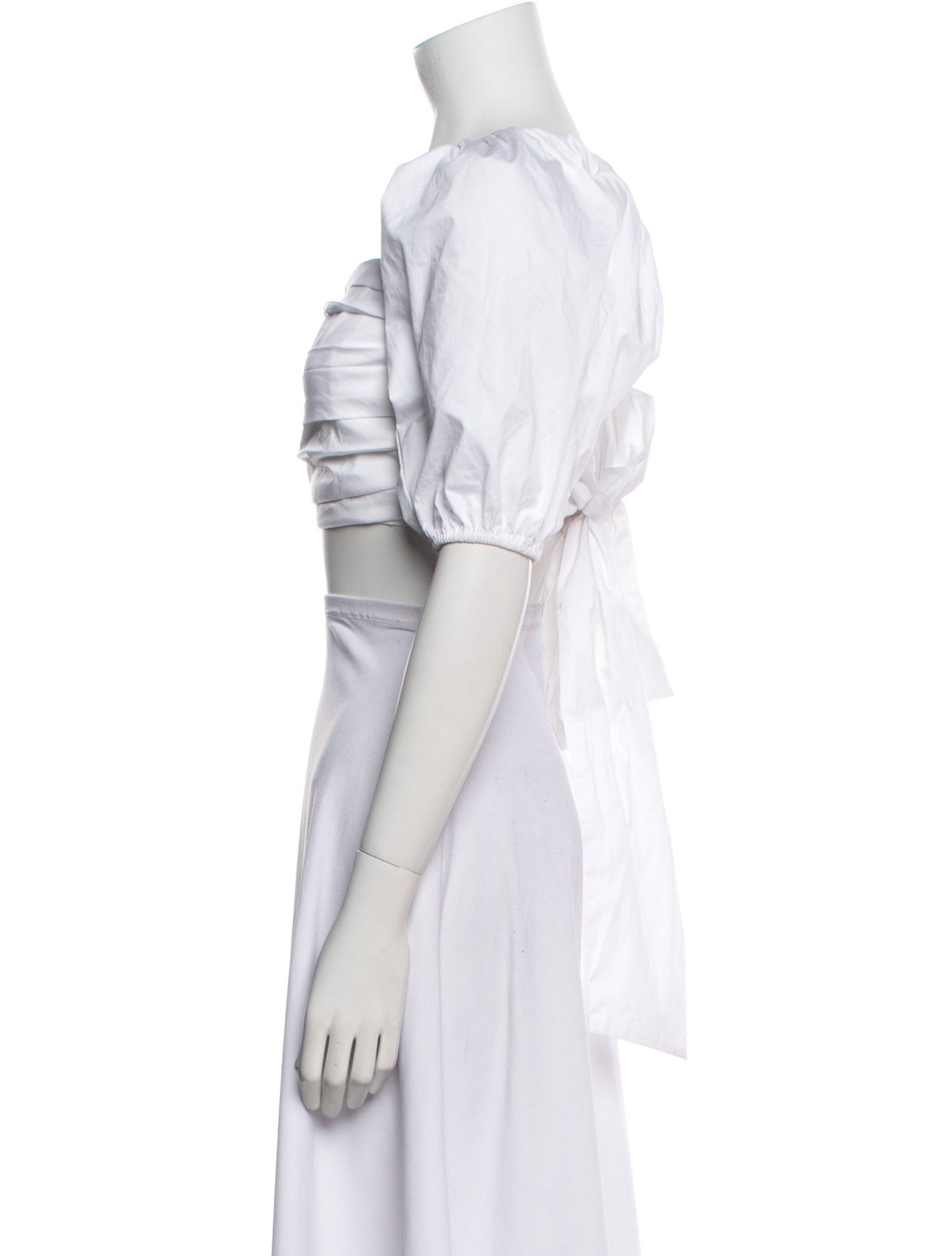 Ramy Brook Striped Square Neckline Crop Top