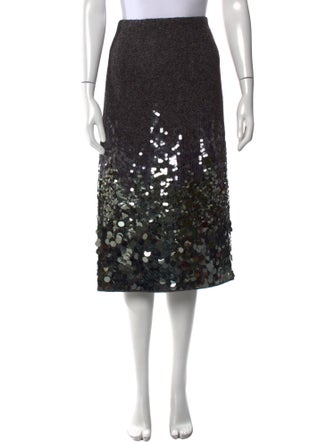 Ramy Brook Sequin Embellishments Midi Length Skirt