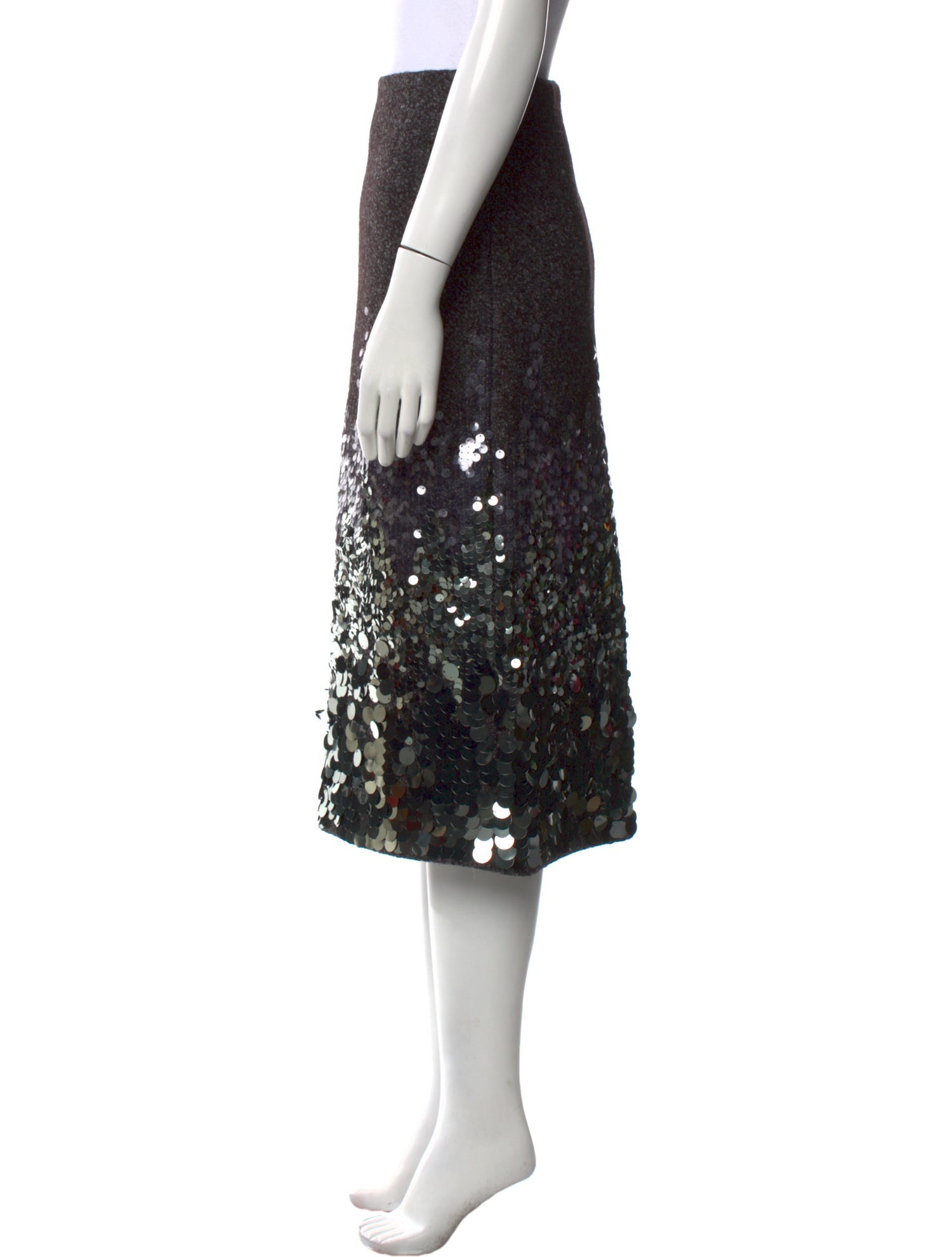 Ramy Brook Sequin Embellishments Midi Length Skirt