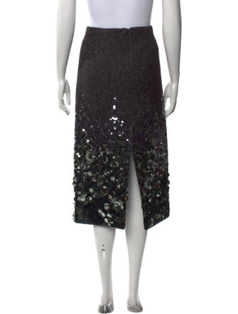 Ramy Brook Sequin Embellishments Midi Length Skirt