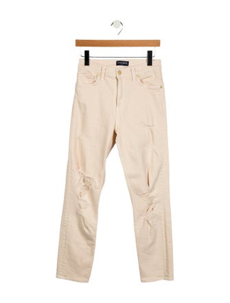 Ramy Brook Mid-Rise Straight Leg Jeans
