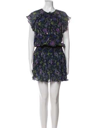 Ramy Brook Floral Print Mini Dress