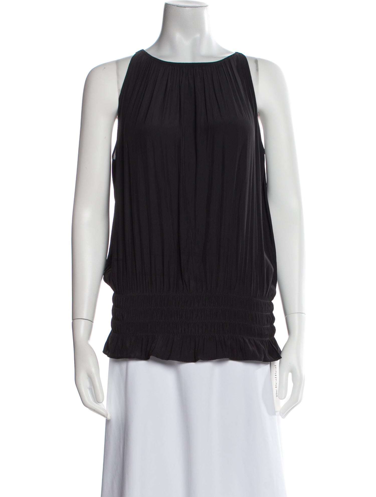 Ramy Brook Bateau Neckline Sleeveless Blouse