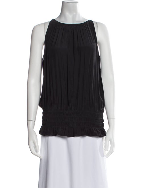 Ramy Brook Bateau Neckline Sleeveless Blouse