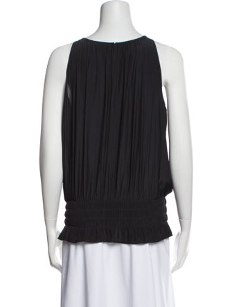 Ramy Brook Bateau Neckline Sleeveless Blouse