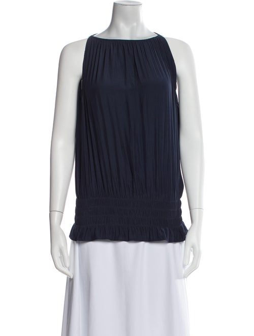 Ramy Brook Bateau Neckline Sleeveless Blouse