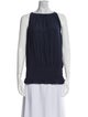 Ramy Brook Bateau Neckline Sleeveless Blouse