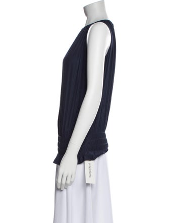 Ramy Brook Bateau Neckline Sleeveless Blouse