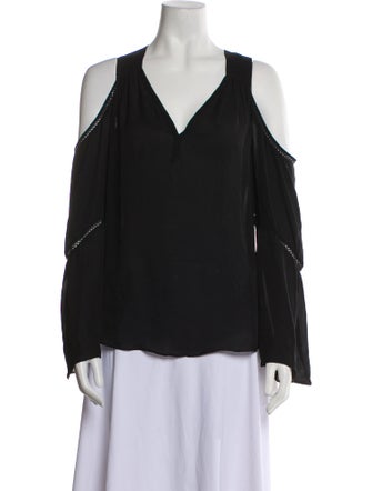 Ramy Brook Silk V-Neck Blouse