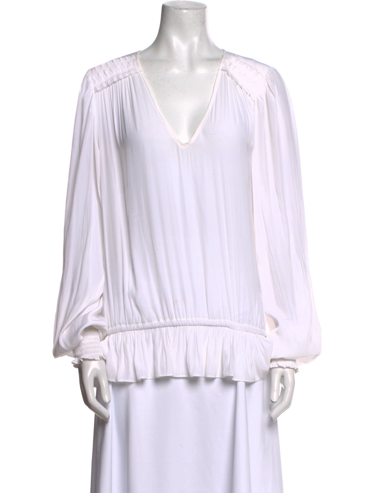 Ramy Brook V-Neck Long Sleeve Blouse