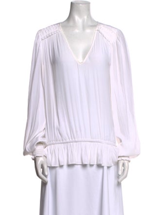 Ramy Brook V-Neck Long Sleeve Blouse