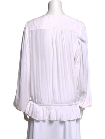 Ramy Brook V-Neck Long Sleeve Blouse