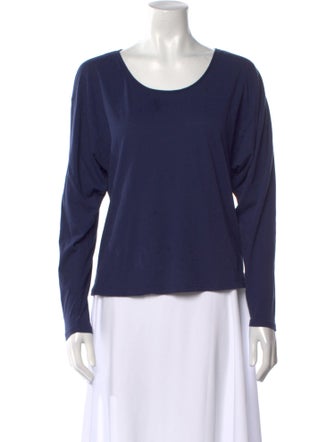 Ramy Brook Scoop Neck Long Sleeve Top