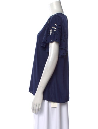 Ramy Brook V-Neck Short Sleeve Blouse