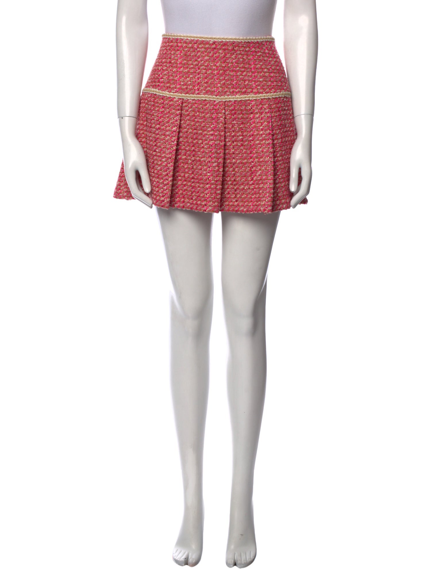 Ramy Brook Tweed Pattern Mini Skirt
