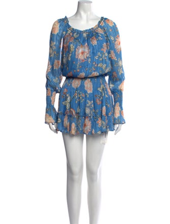 Ramy Brook Floral Print Mini Dress