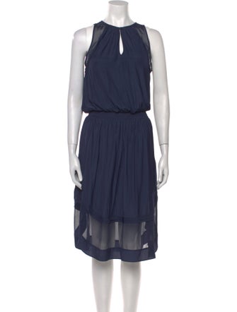 Ramy Brook Crew Neck Midi Length Dress