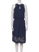 Ramy Brook Crew Neck Midi Length Dress