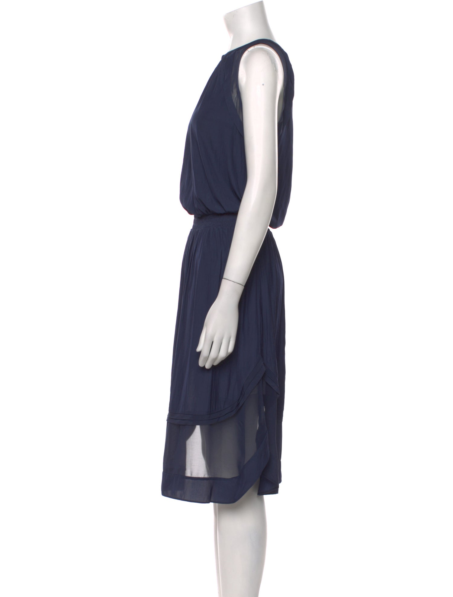 Ramy Brook Crew Neck Midi Length Dress