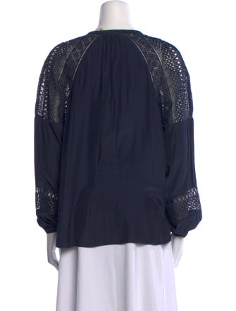 Ramy Brook V-Neck Long Sleeve Blouse