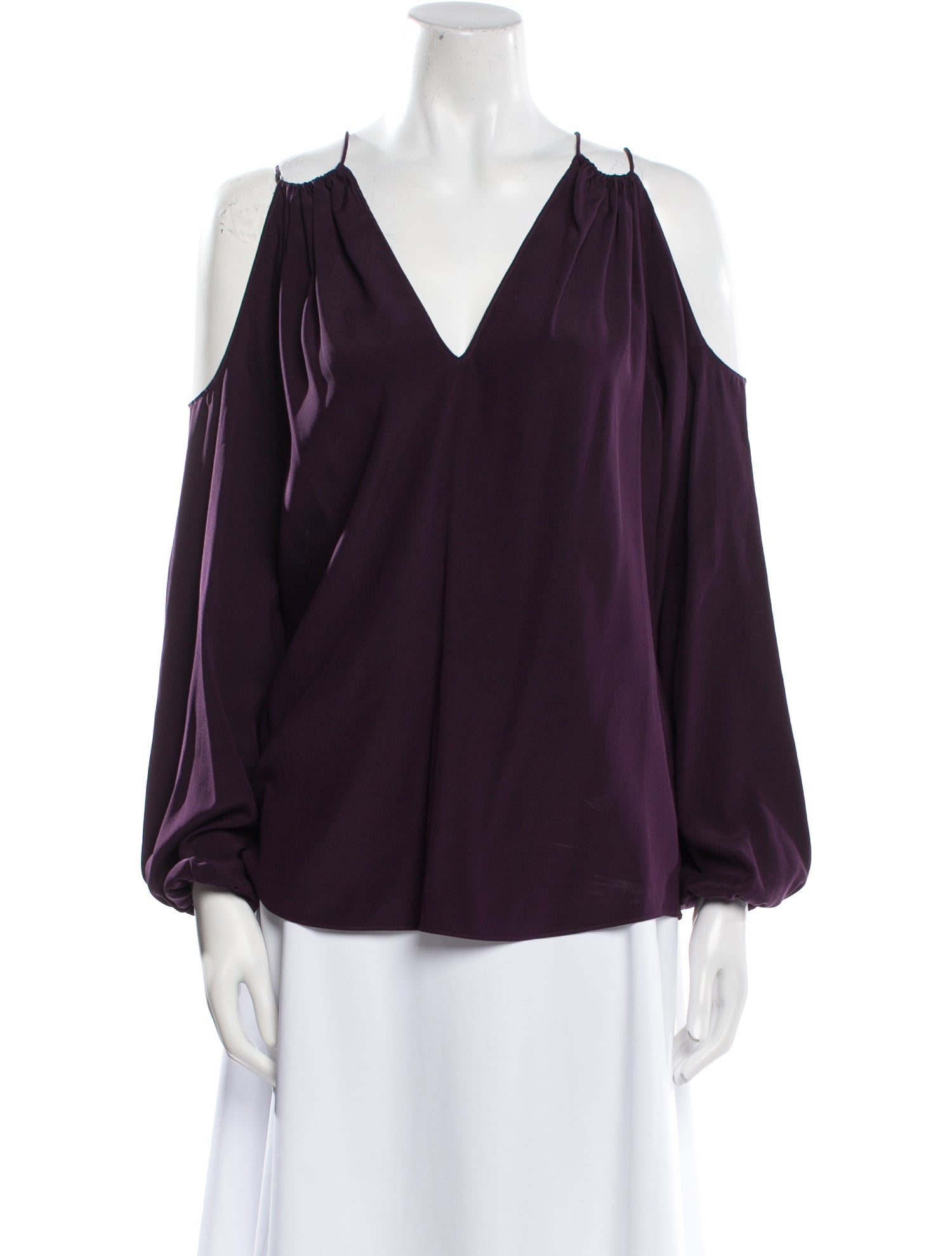 Ramy Brook Silk V-Neck Blouse